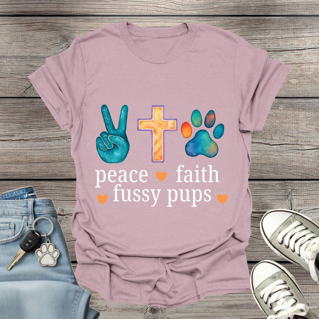 Peace, Faith, Dogs T-Shirt