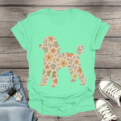 Poodle Floral T-Shirt