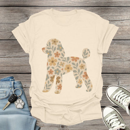 Poodle Floral T-Shirt