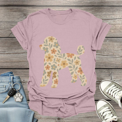 Poodle Floral T-Shirt