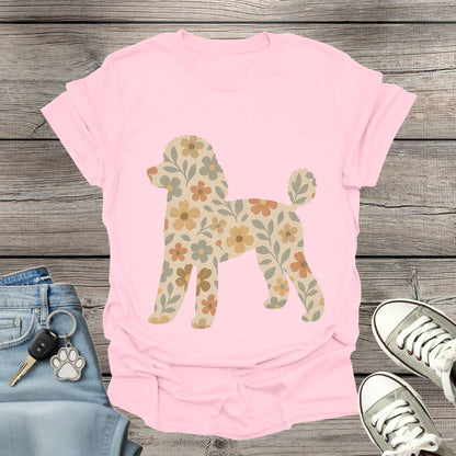 Poodle Floral T-Shirt