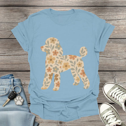 Poodle Floral T-Shirt