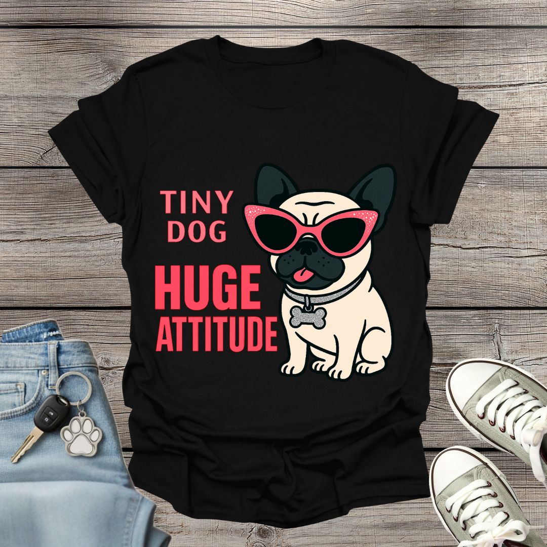 Pug Huge Attitude T-Shirt
