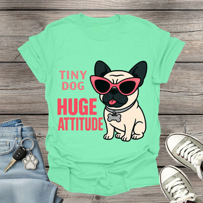 Pug Huge Attitude T-Shirt