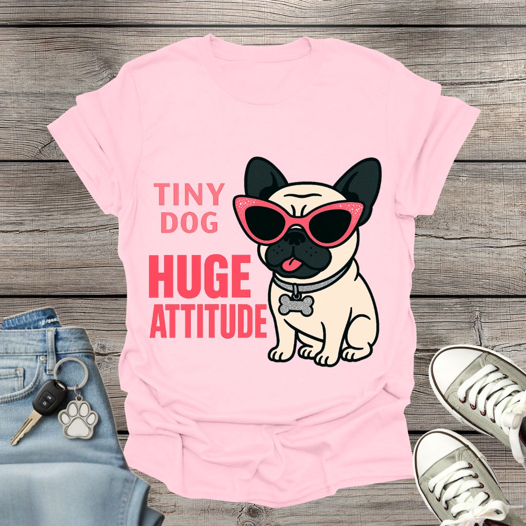 Pug Huge Attitude T-Shirt