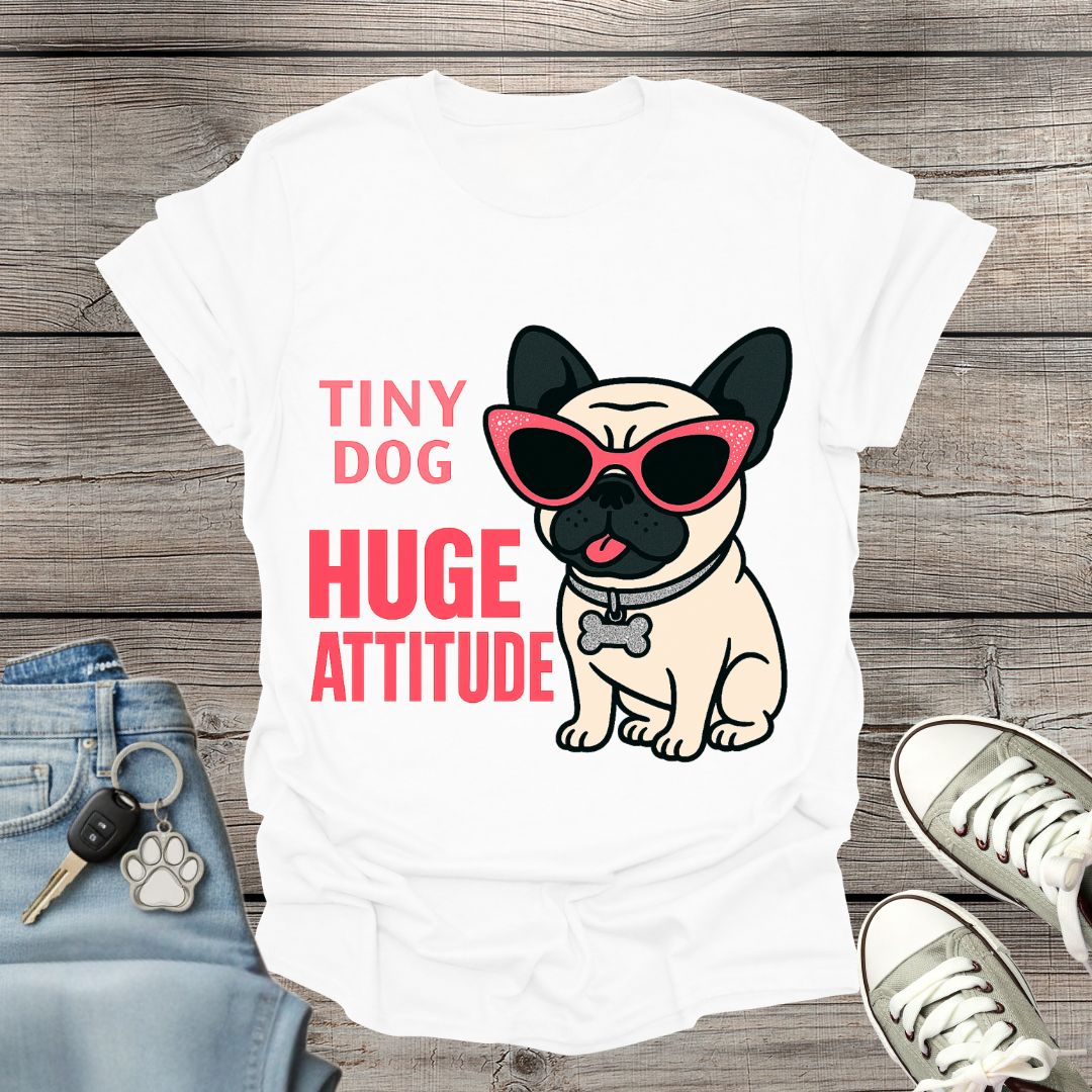 Pug Huge Attitude T-Shirt