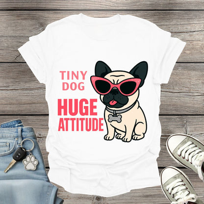 Pug Huge Attitude T-Shirt
