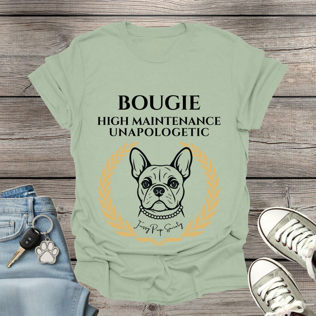 French Bulldog Bougie & Unapologetic T-Shirt