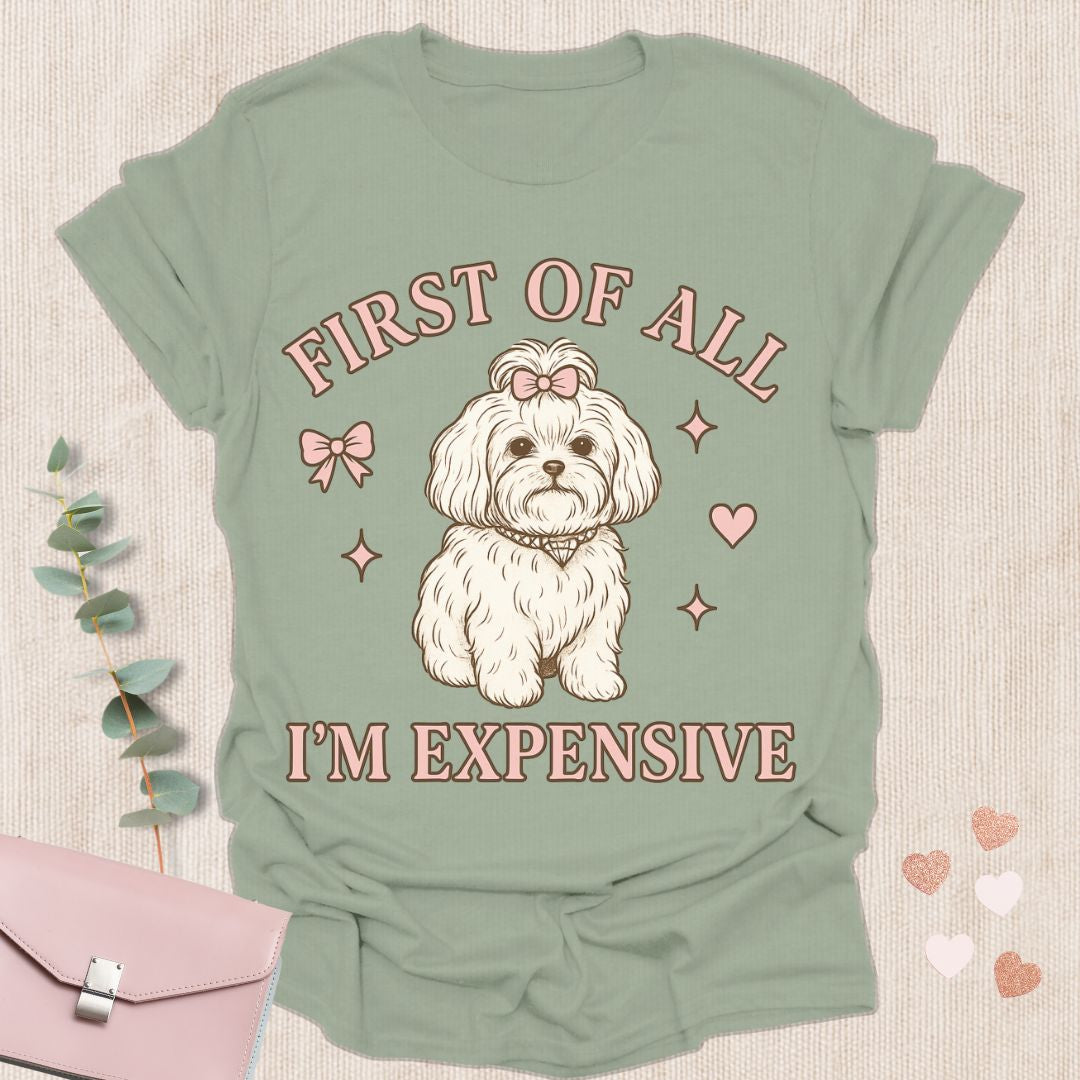 First of All I’m Expensive T-Shirt