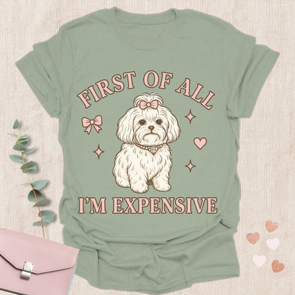 First of All I’m Expensive T-Shirt