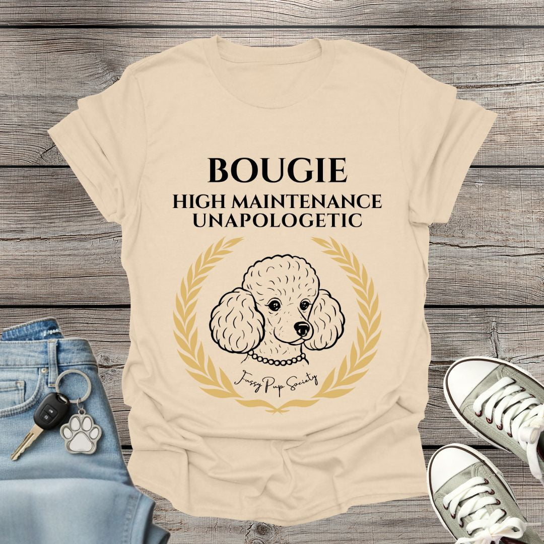 Miniature/Toy Poodle Bougie & Unapologetic T-Shirt