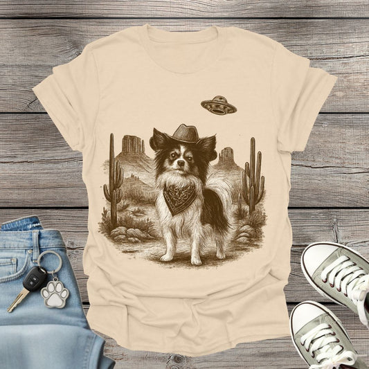Papillon Western UFO T-Shirt