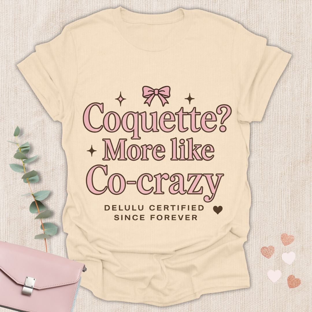 Coquette Co-Crazy Pink Bow T-Shirt