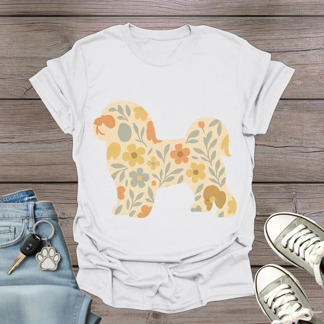 Shih Tzu Floral T-Shirt