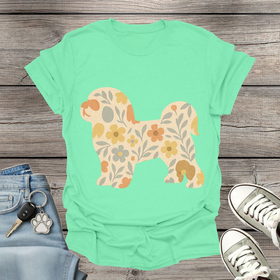 Shih Tzu Floral T-Shirt