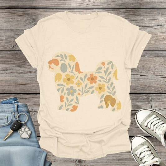 Shih Tzu Floral T-Shirt
