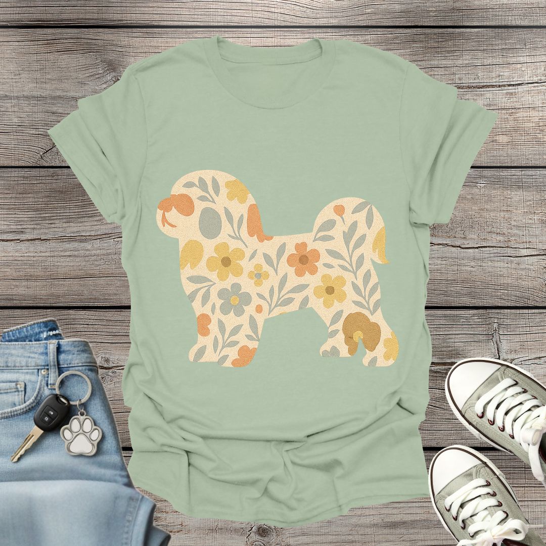 Shih Tzu Floral T-Shirt