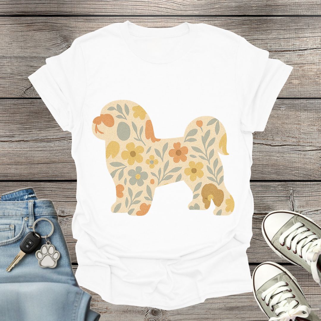 Shih Tzu Floral T-Shirt