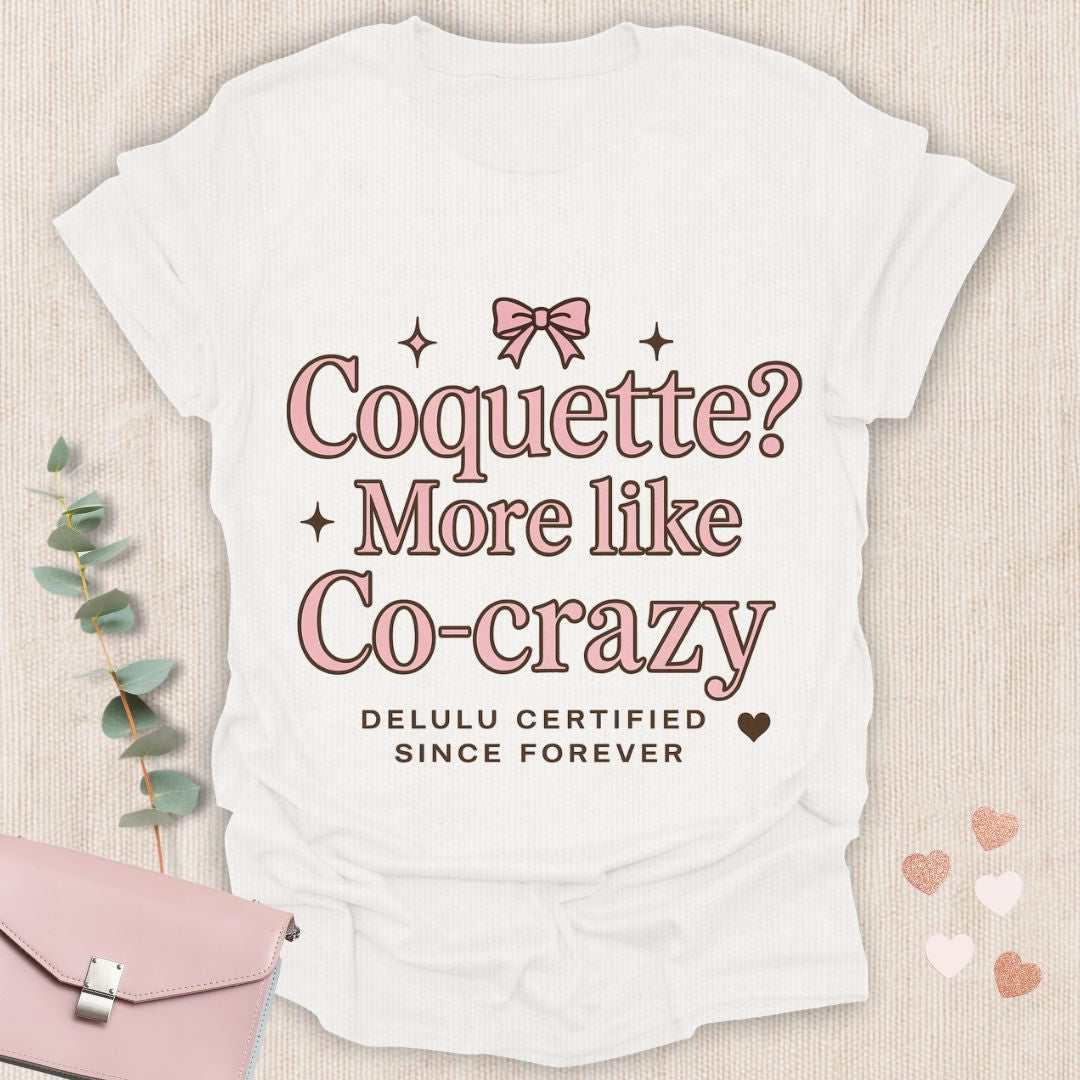 Coquette Co-Crazy Pink Bow T-Shirt