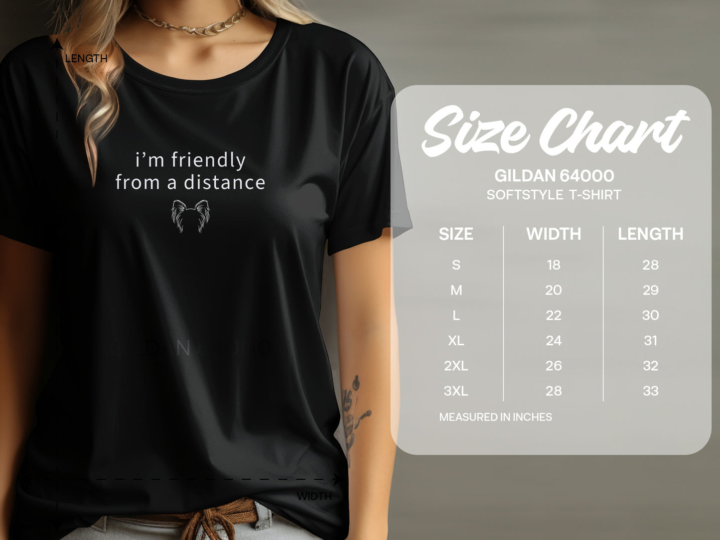 I'm Friendly from a Distance Graphic T-Shirt