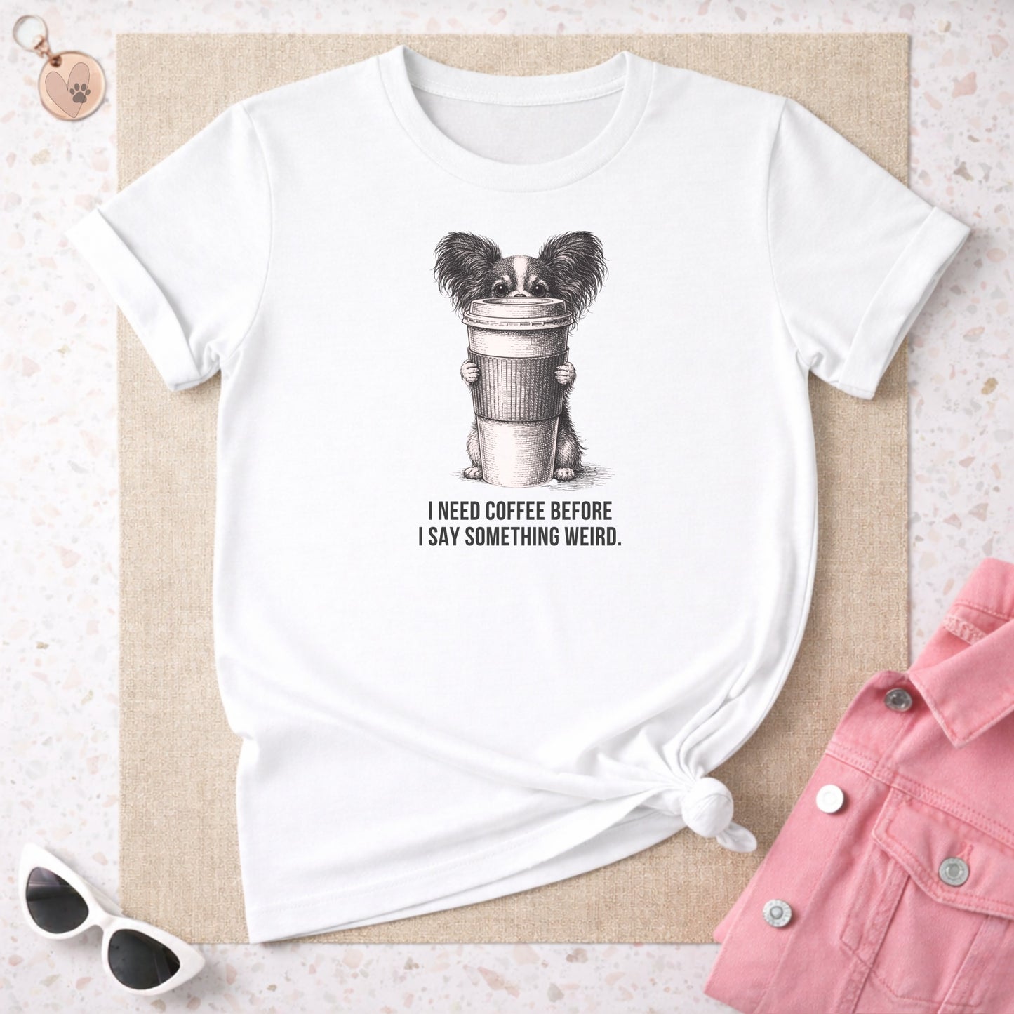 I Need Coffee Before I Say Something Weird T-Shirt