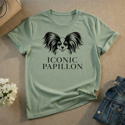 Iconic Papillon Design in Black Unisex T-Shirt