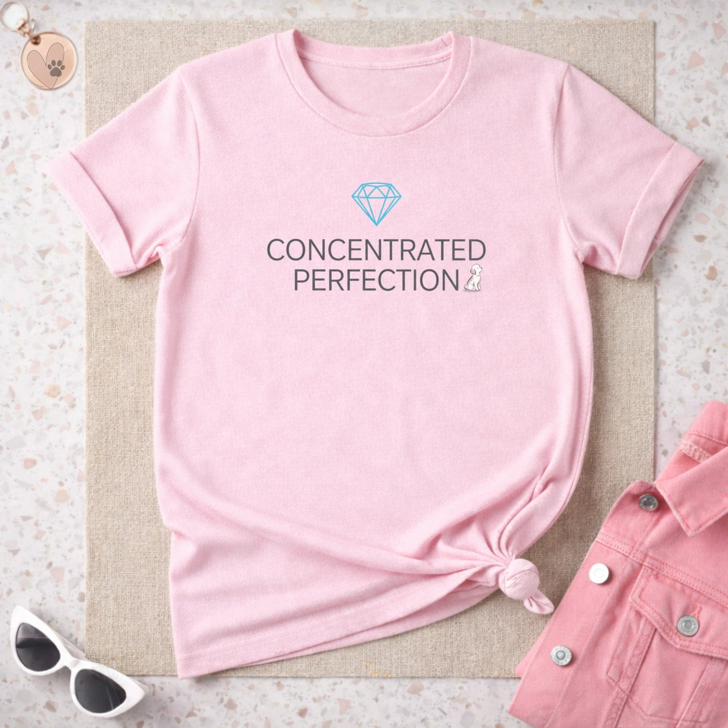 Concentrated Perfection Pink Graphic T-Shirt