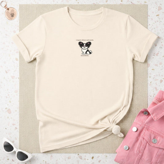 I Require Silence and Snacks Immediately T-shirt