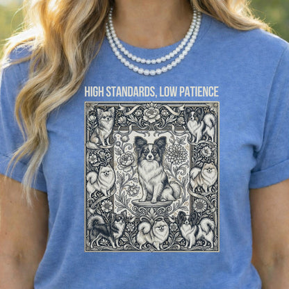 High Standards Low Patience Dog Lovers Graphic T-Shirt