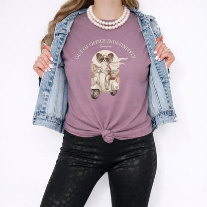 Out of Office Indefinitely Graphic Shirt Fashion Tee