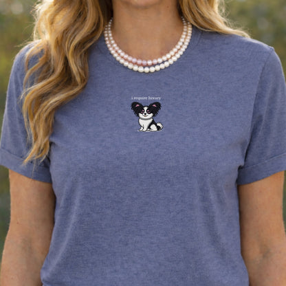 Cute Dog with I Require Luxury Design Shirt