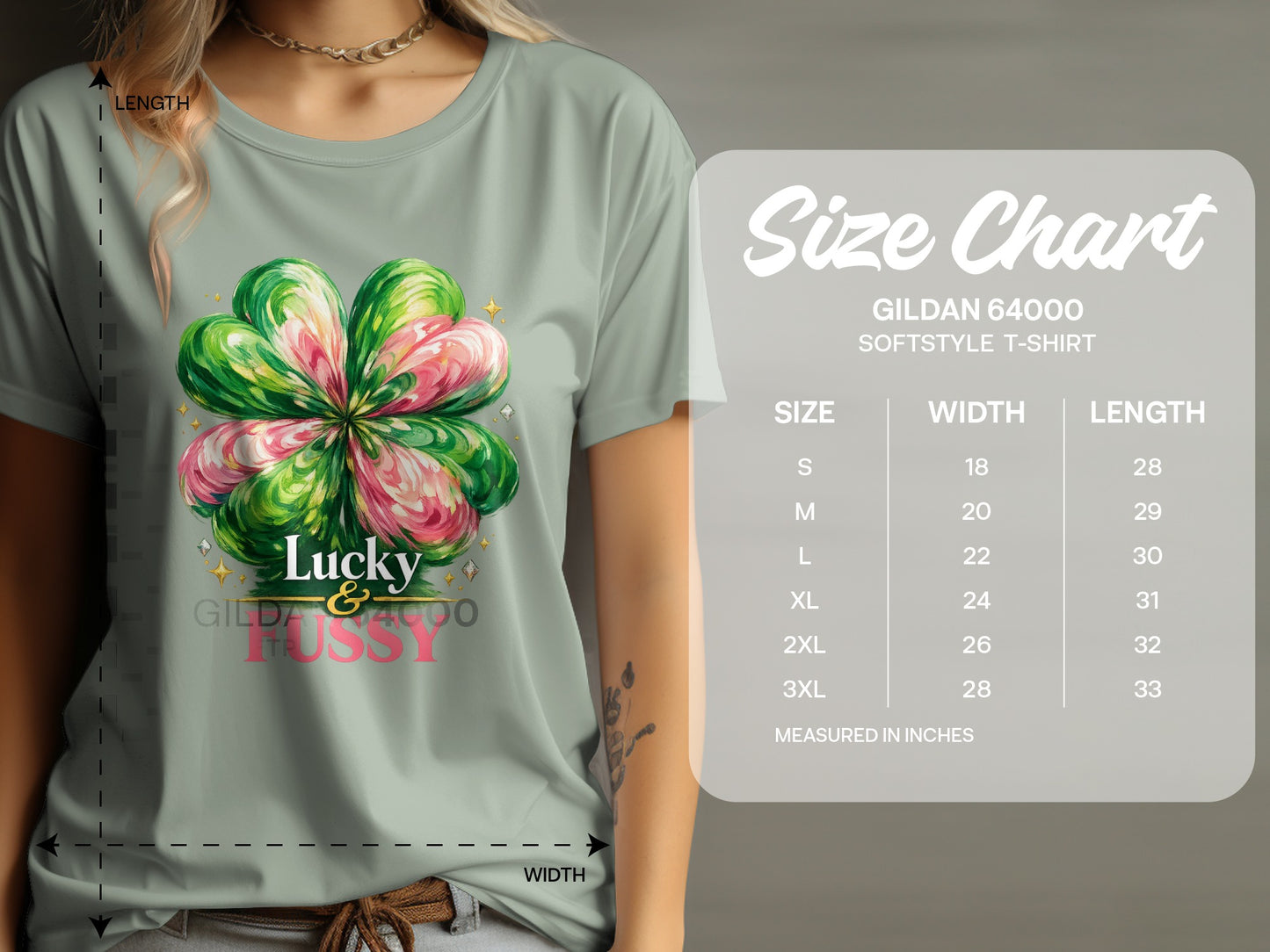 Lucky and Fussy Graphic Tee Lighthearted T-shirt