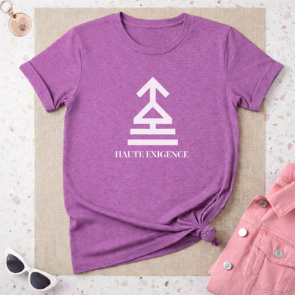 Haute Exigence Symbol Print Fashion Tee Shirt