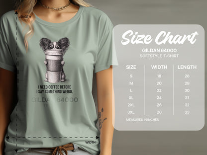 I Need Coffee Before I Say Something Weird T-shirt