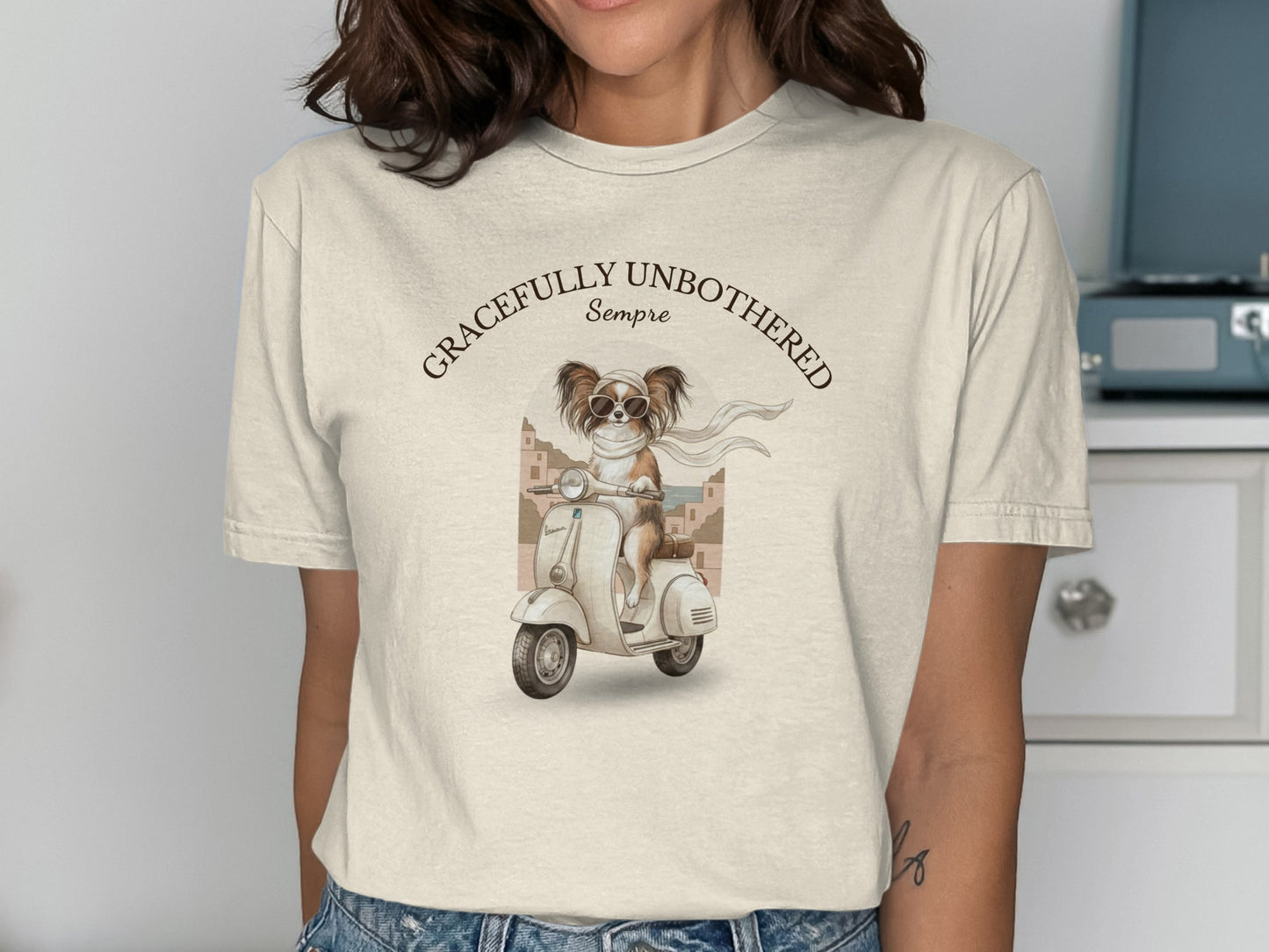 Gracefully Unbothered Sempre Design Tee Shirt