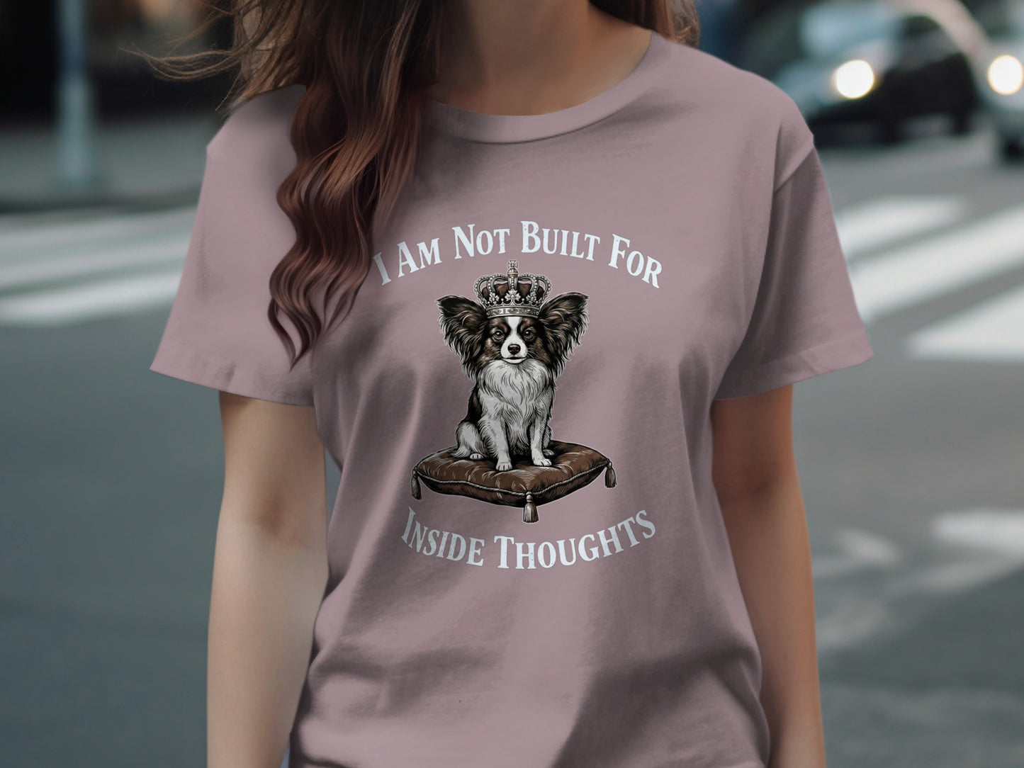 I Am Not Built For Inside Thoughts Dog Graphic Shirt