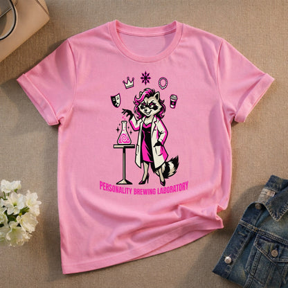 Personality Brewing Laboratory Pink Graphic T-Shirt