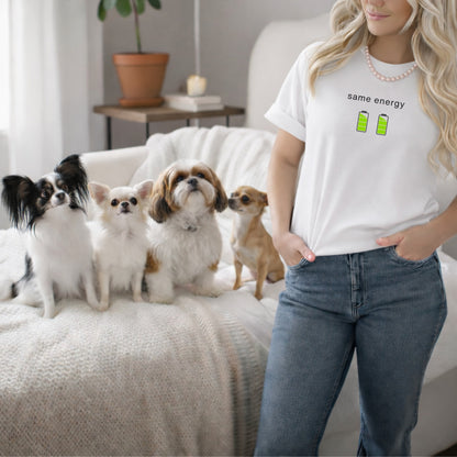 Same Energy with Battery Icons T-Shirt Product