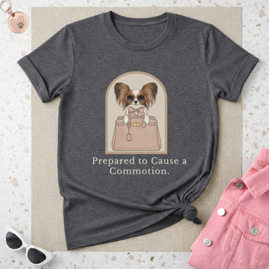 Prepared to Cause a Commotion Dog Graphic Shirt