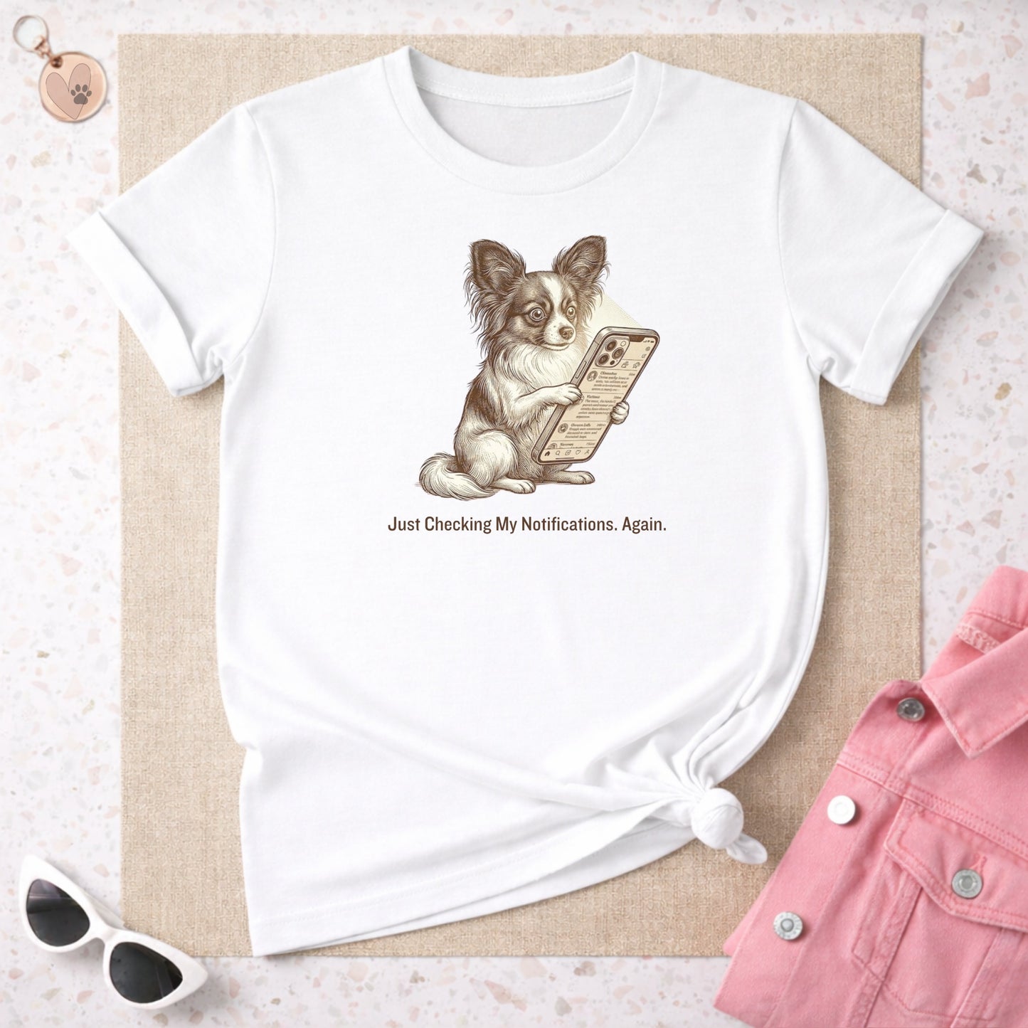 Just Checking My Notifications Again T-shirt